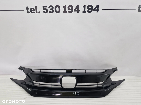 HONDA CIVIC X 16- ATRAPA / GRILL PRZEDNI PRZÓD NA PDC , NR 71121-TGG-A0XX-M1 , NR AUKCJI GR265