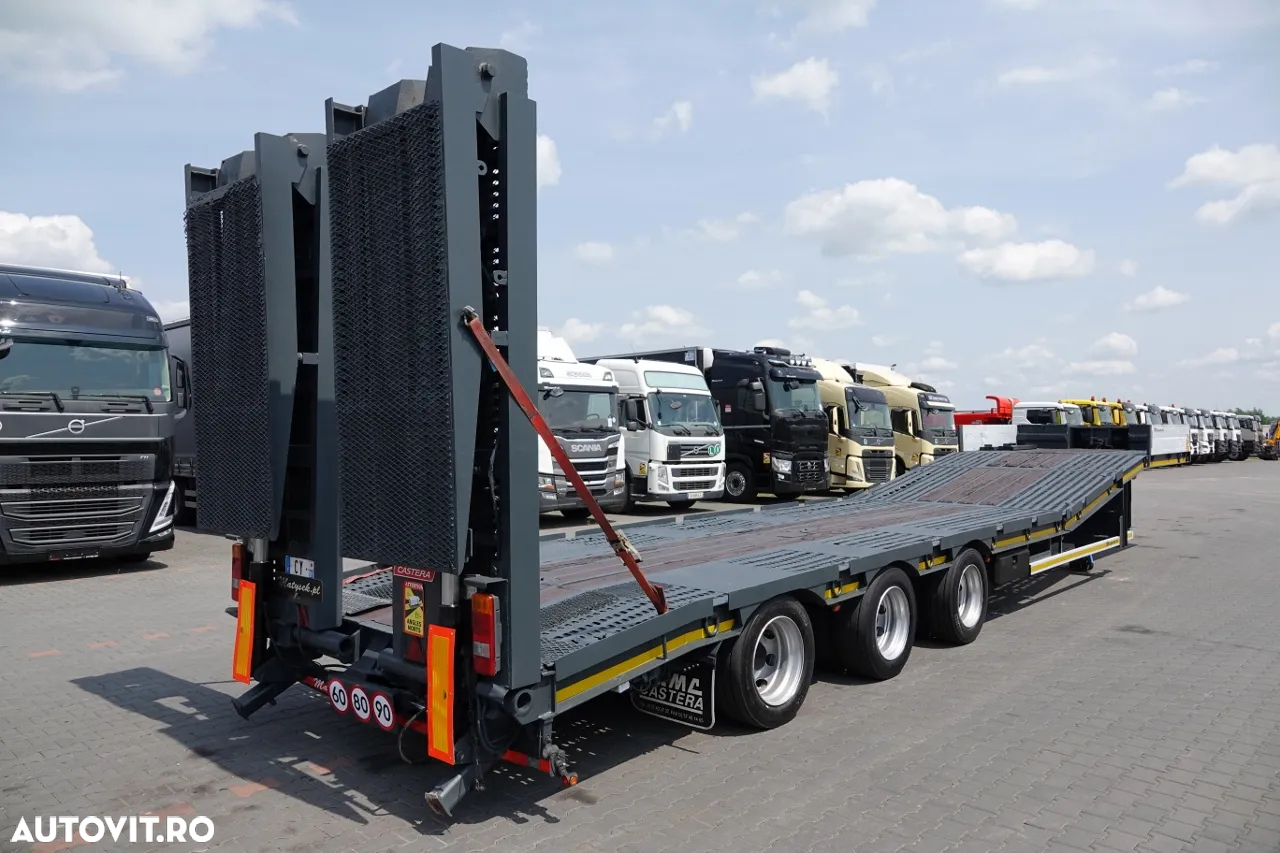 Castera REMORCĂ AMC CASERA / LOW LOADER / 13,3 M / PLATFORMĂ HIDRAULICĂ / GAMA HIDRAULĂ / TROLIU - 7