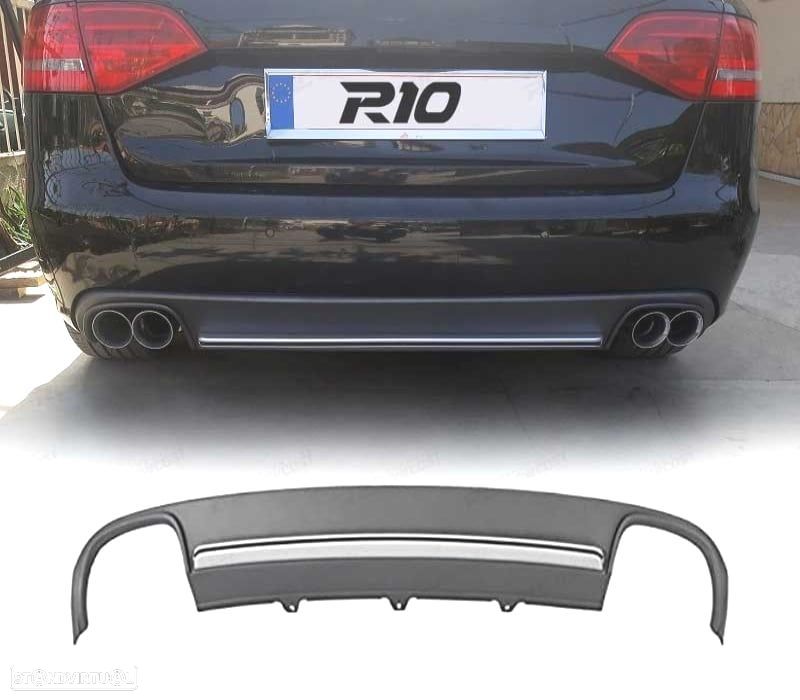 DIFUSOR AUDI A4 B8 08-11 LOOK S4 - 1