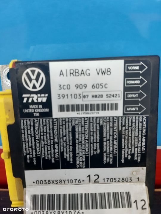 PASSAT B6 STEROWNIK AIR BAG  3C0909605C - 1