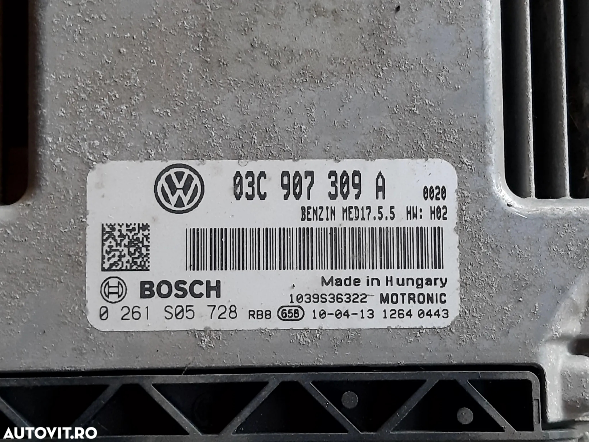 Calculator ECU 1.4 TSI / CAXA  VW GOLF 6 cod 03C907309A - 2