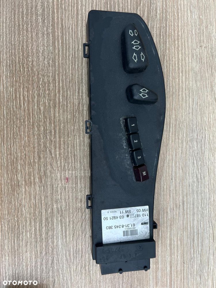 Panel sterownia fotela lewy Europa E53 kierowcy 8245383 - 1
