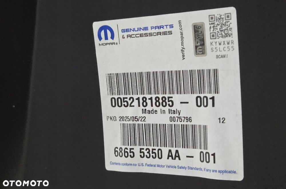 FIAT 500E ELEKTRYK 20- BŁOTNIK TYŁ TYLNY PRAWY 52181885 NOWY ORYGINAŁ - 15