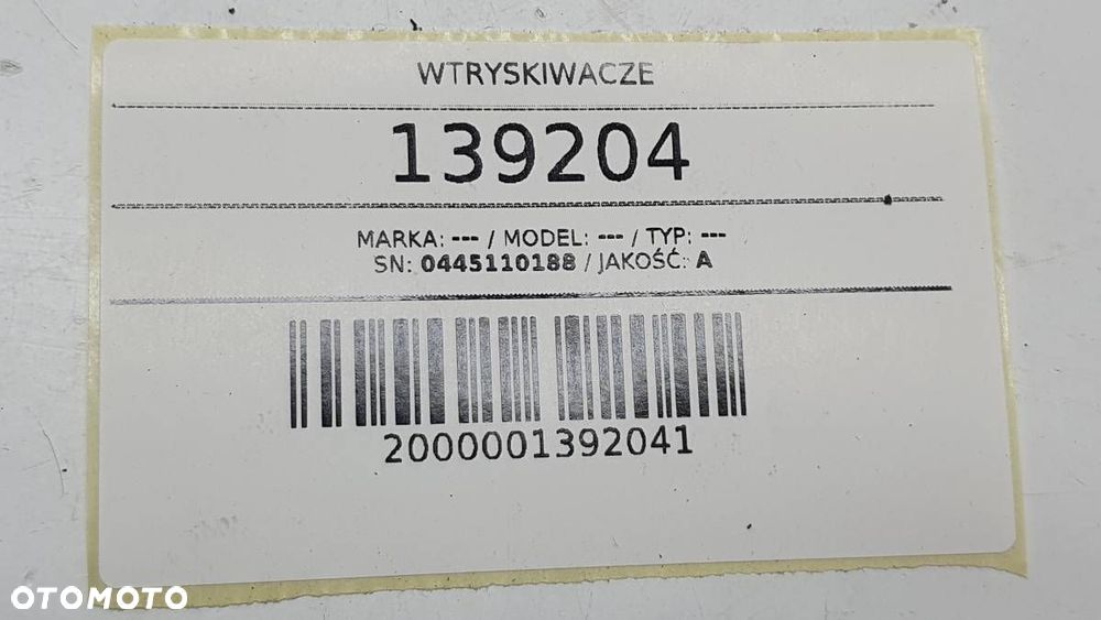 WTRYSKIWACZE KOMPLET 1.6 HDI 0445110188 - 6