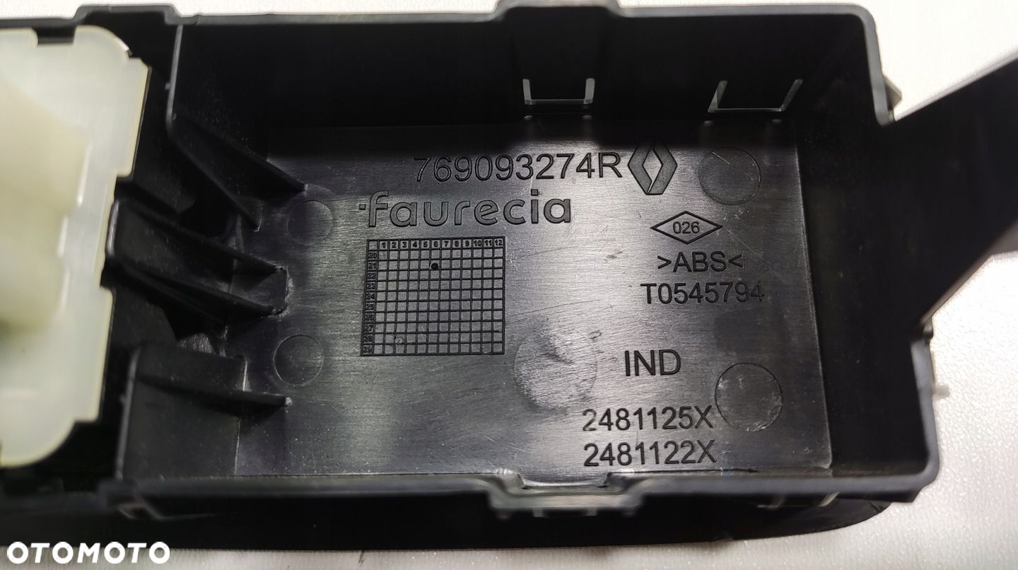 PANEL PRZEŁĄCZNIK SZYB LEWY PRZÓD RENAULT KANGOO IV 2022-2025 769093274R - 5