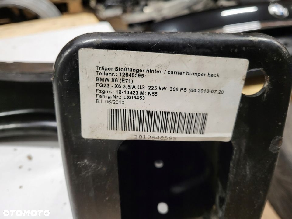BELKA ZDERZAKA TYŁ BMW X6 E71 7158449 - 4