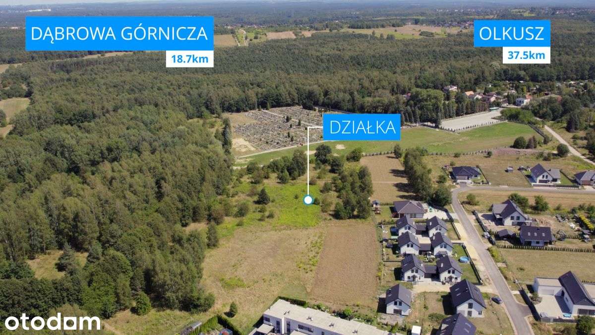 Działka budowlana Jaworzno ul. Lawendowa 1401m2