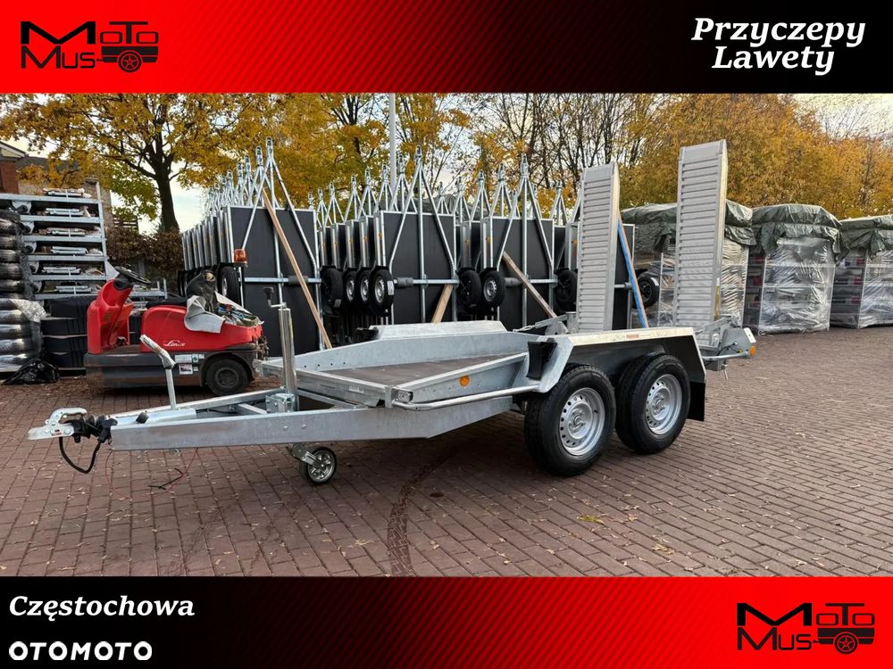 Neptun Przyczepa do przewozu sprzętu budowlanego Neptun LOADMAX N35-350 2bld 3,5x1,7 3500kg 2 osie pod koparke koparka walec MOTOMUS - 1