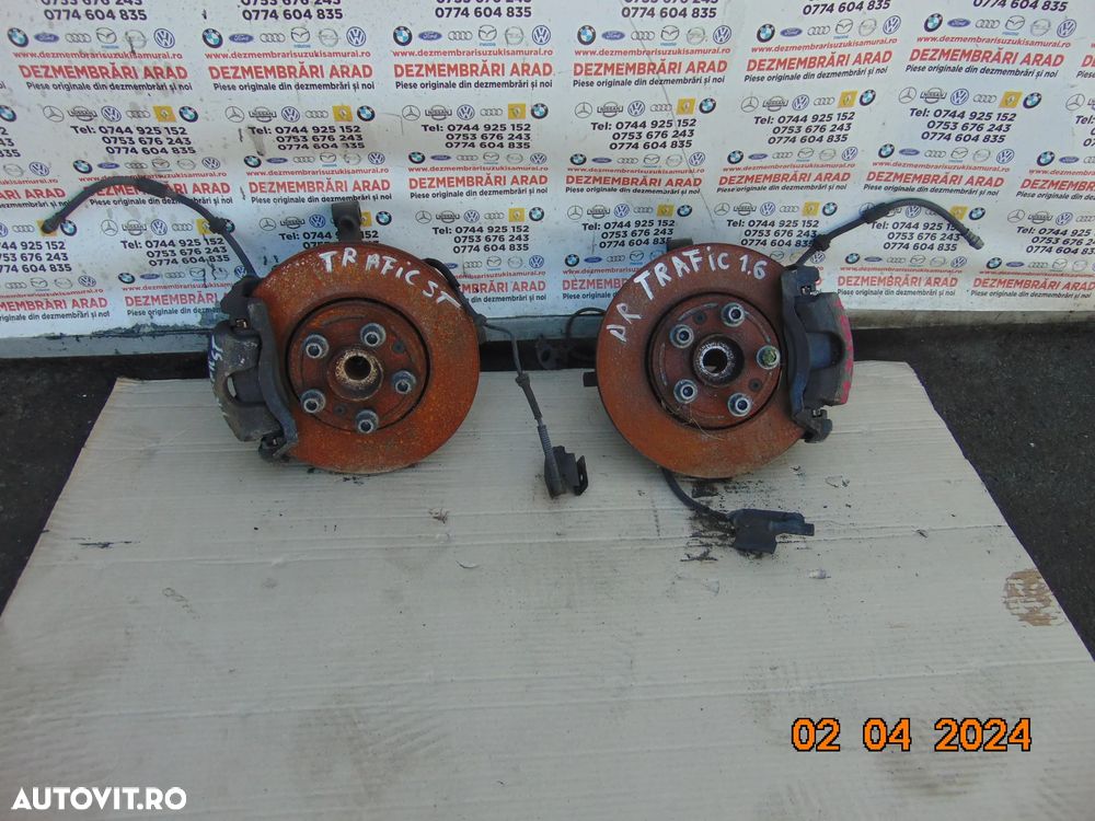 Fuzeta Renault Trafic 2014-2022 Opel Vivaro Nissan NV 300 fuzete stanga dreapta cu rulment - 2