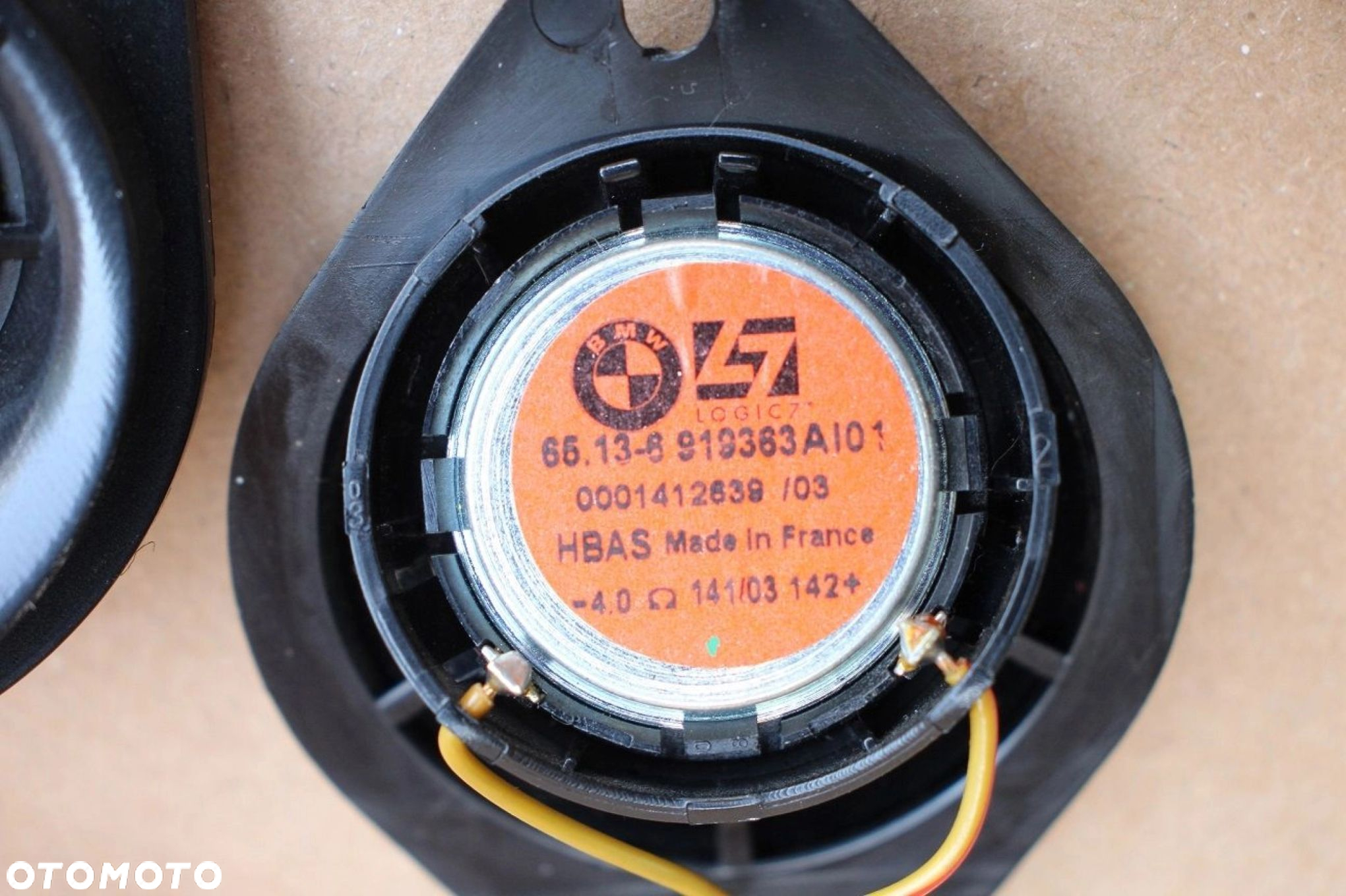Głośniki oryginalne wysokotonowe drzwi BMW 5 E60 E81 LOGIC 7 6919363 - 4