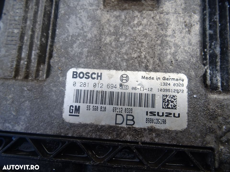Vand Calculator Motor Ecu Opel Astra H 1.7 CDTI Z17DTH Euro4 din 2007 cod:0281012694 - 2