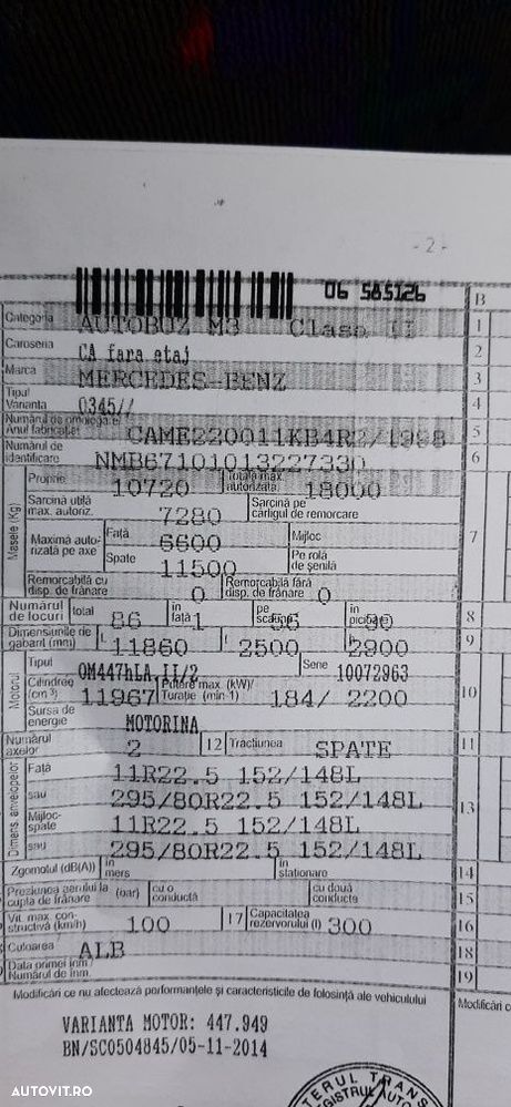 Piese autobuz Mercedes Conecto din 1998 - 6