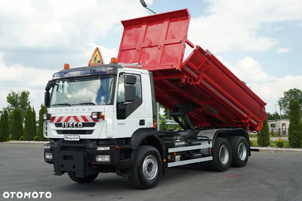 Iveco TRAKKER 450 / 6X4 / WYWROTKA / HYDROKLAPA / HYDROBURTA / BORDMATIC / CZOŁOWNICA / EURO 5 / - 2