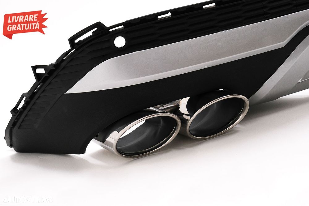 Difuzor Bara Spate Evacuare Dubla Audi Q7 SUV 4M Facelift (2020-2025)- livrare gratuita - 5