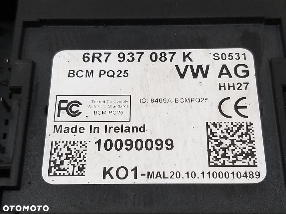 Moduł KOMFORTU sterownik Skoda Fabia II 2007-2014 6R7937087K - 3