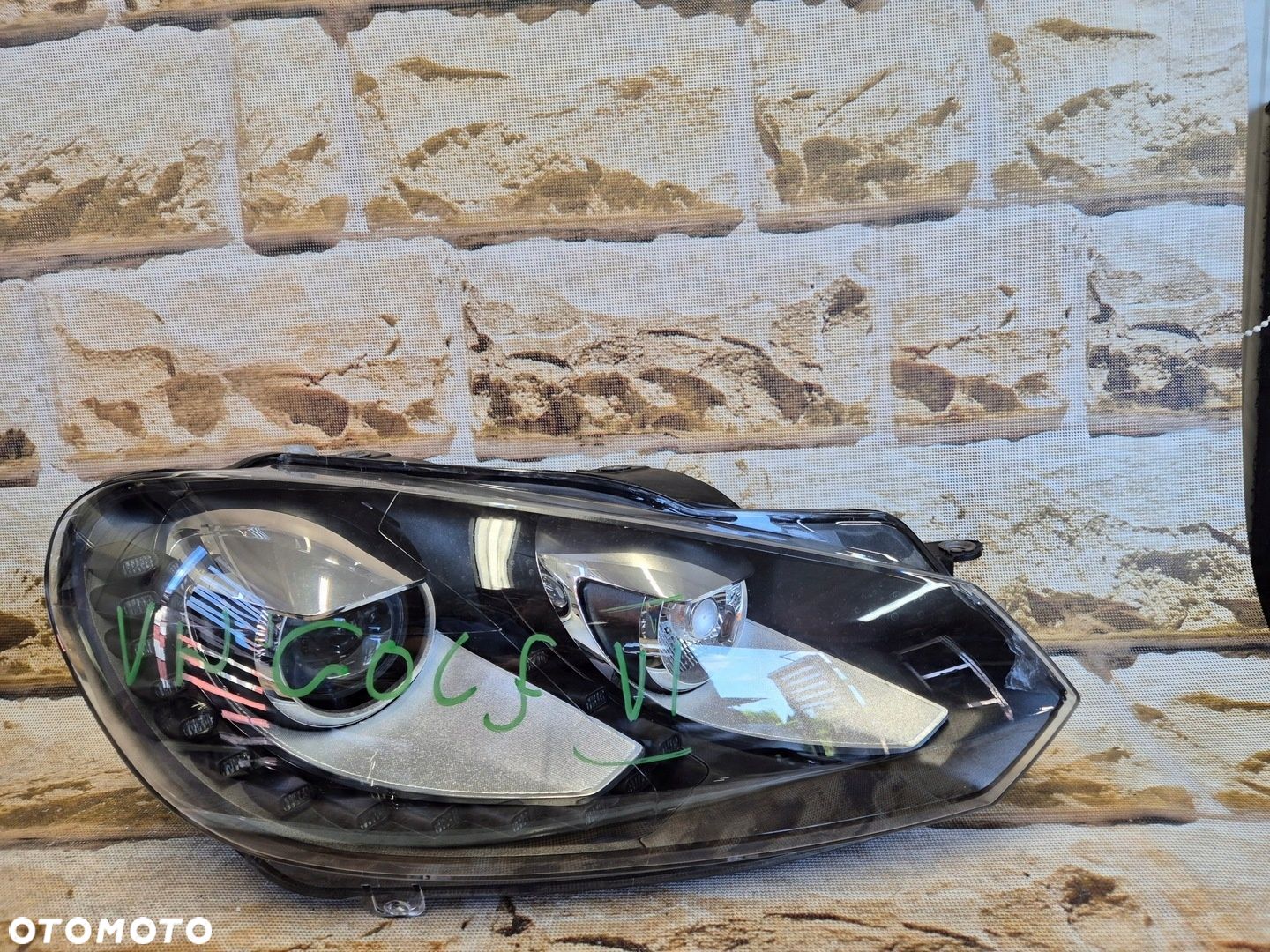 vw golf 6 VI 5k1941754b lampa xenon skrętny led prawa europa - 1