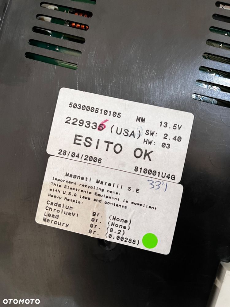 Prędkościomierz Maserati Quatroporte V 2006 USA - 5