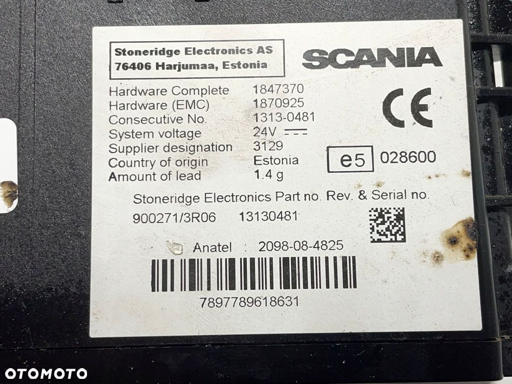 Sterownik Moduł Zamka LAS2 Scania R 2093334 - 5