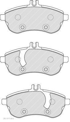 Placute frana Mercedes Clasa C (W204), Clasa E (W212), Slk (R172) SRLine parte montare : Punte fata - 1