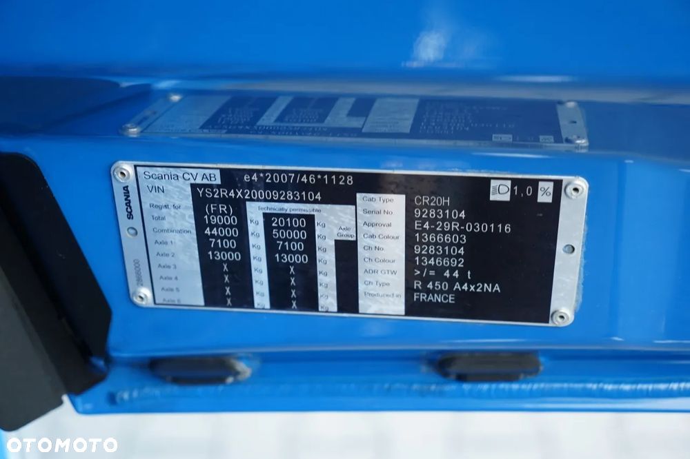 Scania R 450 / HYDRAULIKA / RETARDER / KLIMATYZACJA POSTOJOWA  / ALUFELGI / PO KONTRAKCIE SERWISOWYM / SPROWADZONA - 35