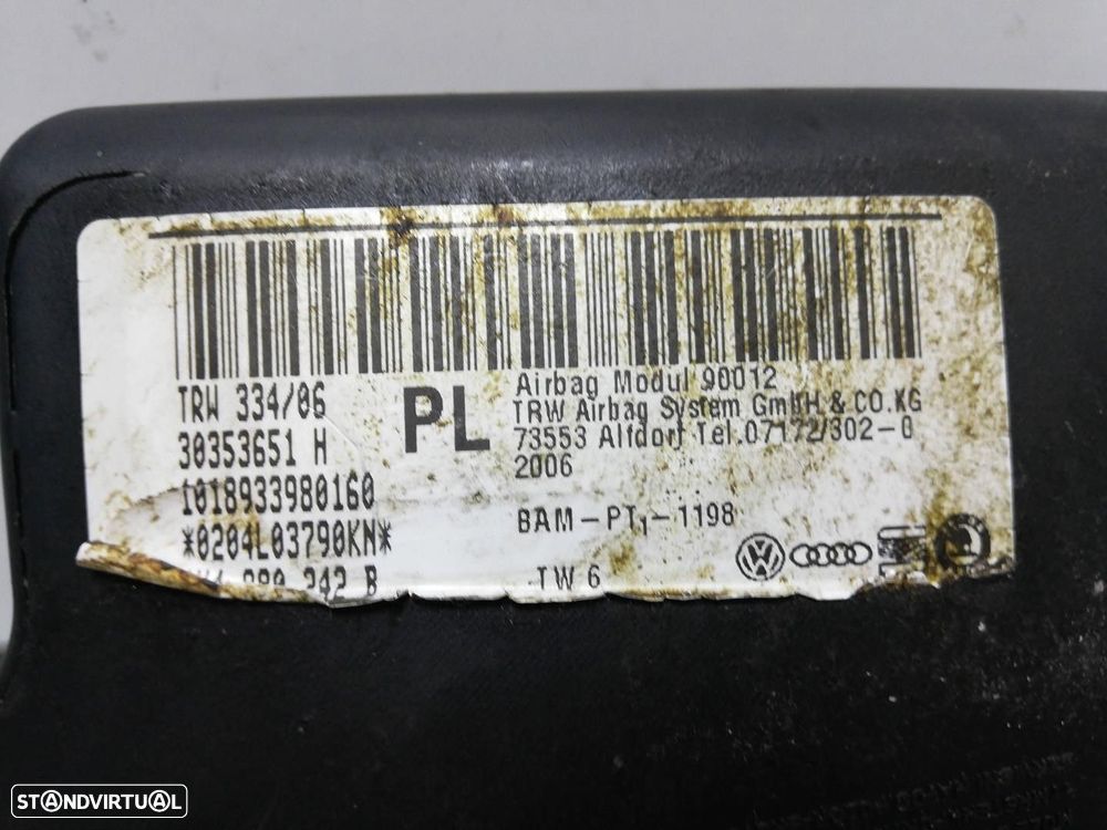 AIRBAG FRONTAL DIREITO SEAT LEON 2006 -0204L03790KN - 3