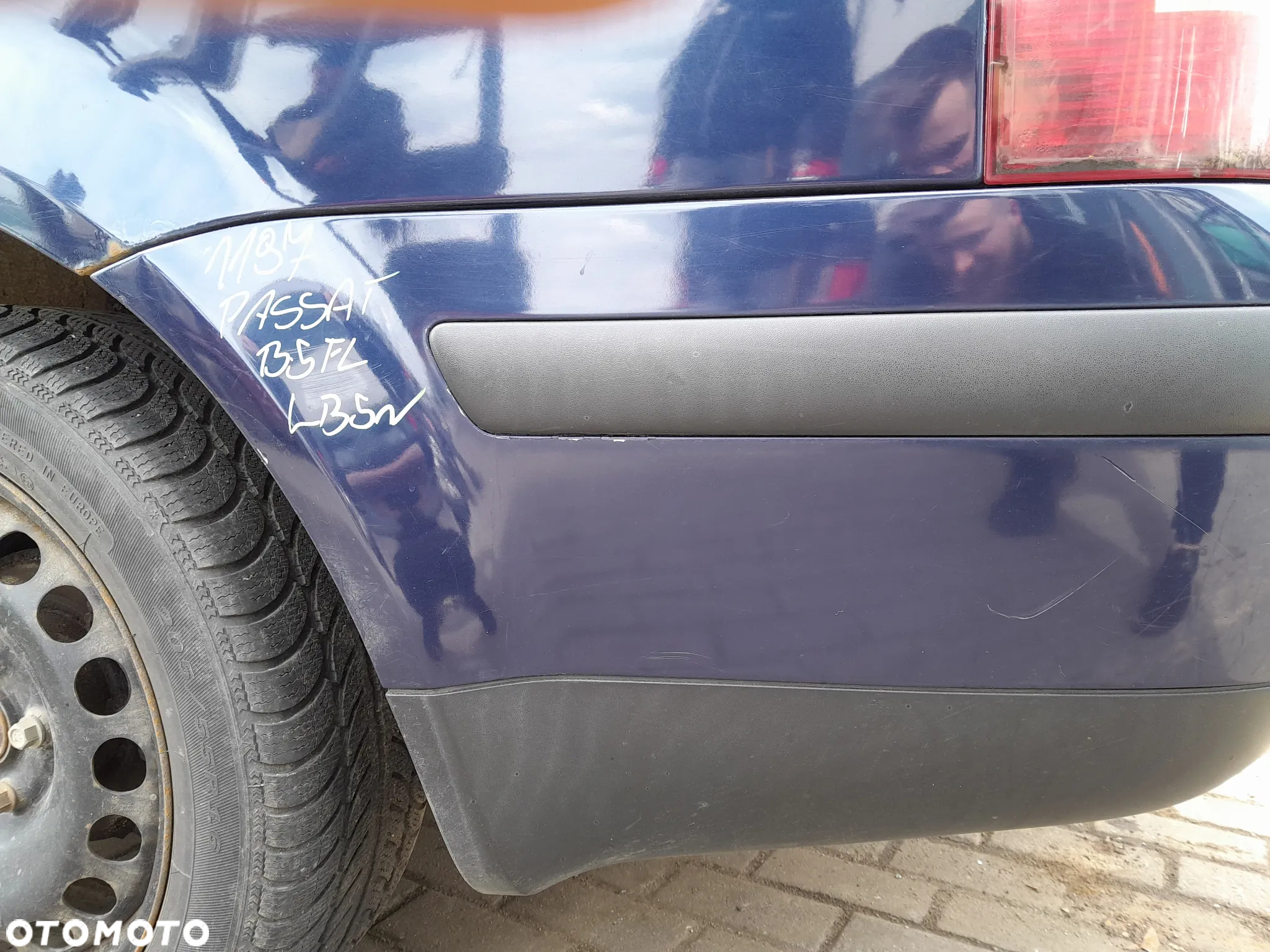 VW PASSAT B5 FL ZDERZAK TYLNY TYŁ KOLOR: LB5N - 3