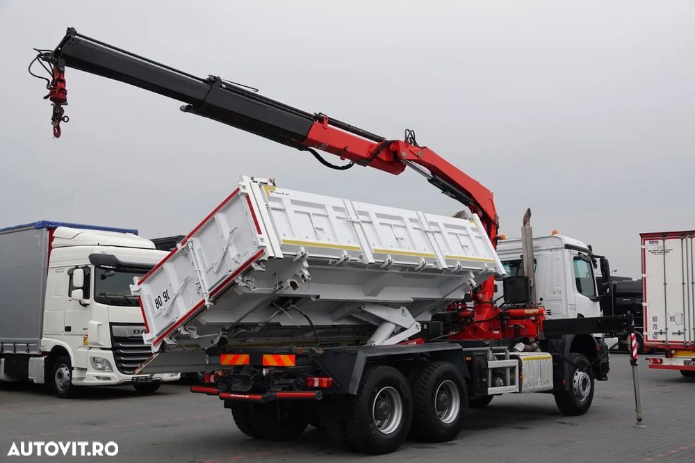 Mercedes-Benz AROCS 2636 / 6x4 / BASCULANTE / HIDROBOARD / + HDS FASSI F 175a / RADIO CONTROL / ROTATOR / EURO 6 / 2016 - 7