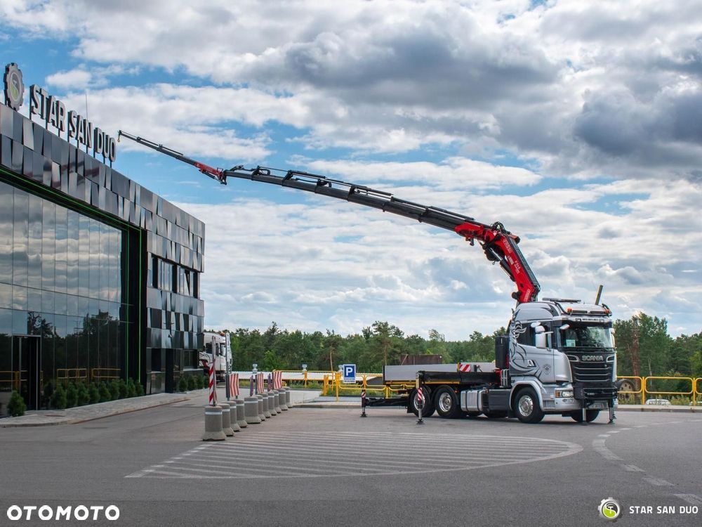Scania R580 6x2 FASSI F545RA.2.27 XE  HDS Żuraw Fly Jib Wciągarka Siodło - 4