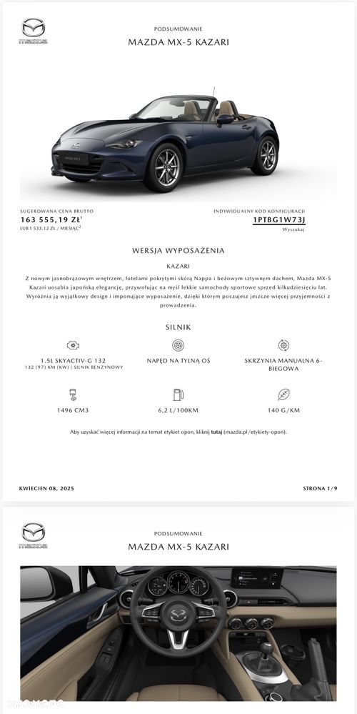 Mazda MX-5 SKYACTIV-G 1.5 - 2