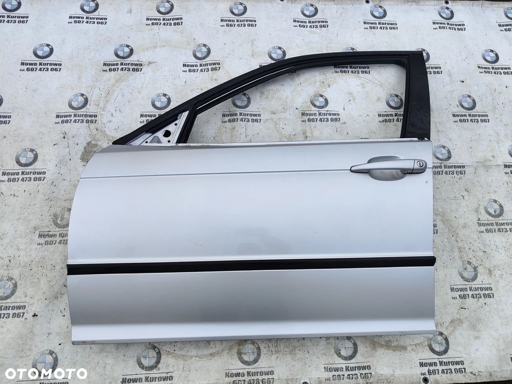 BMW E46 sedan kombi Drzwi lewe przednie przód Titansilber 354/7