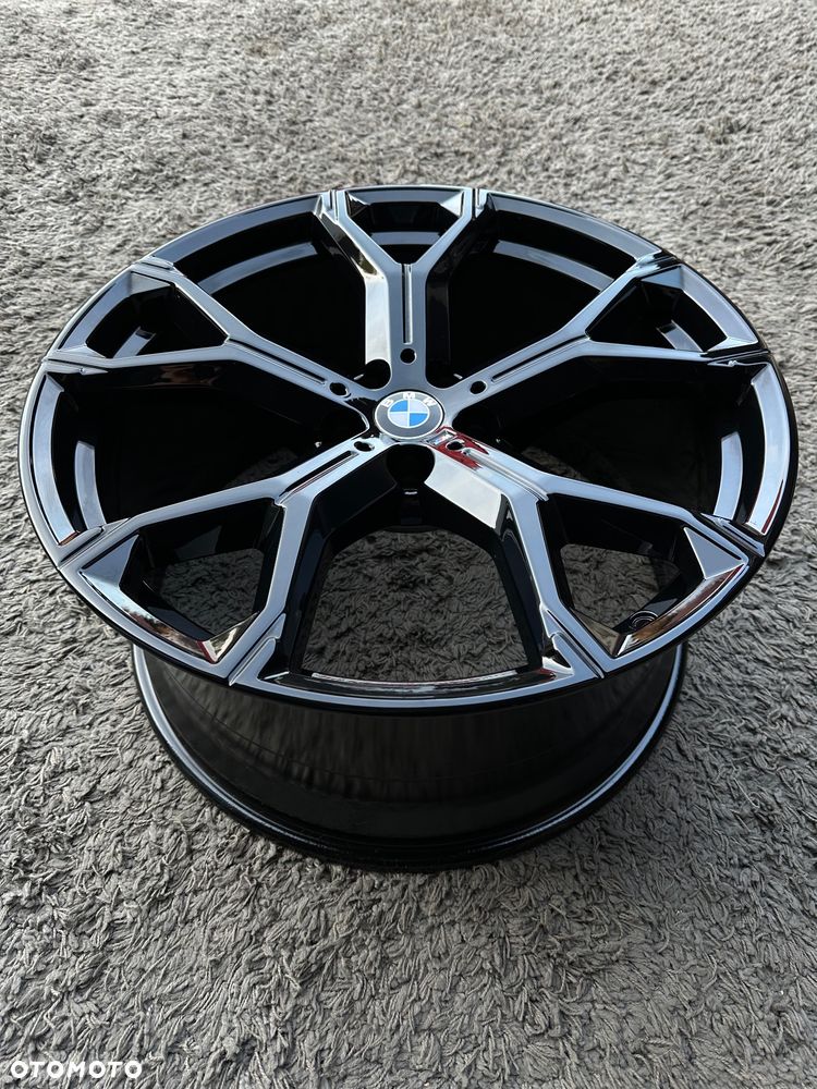 Oryginalne felgi BMW 21 M pakiet 5x112 X5 G05 X6 G06 Styling 741 9.5j ET37 IS37 10.5j ET43 IS43 8071998 alufelgi 8071999 SUV Czarne Black Piano oryginał WZ 741M wzór style - 9