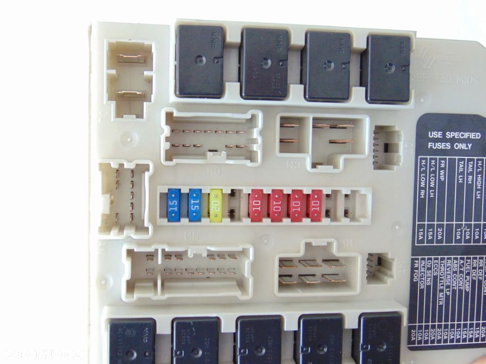Moduł sterownik UPC UCH 1566 423E28 skrzynka bezpieczników Renault Clio 3 III Modus Nissan Micra K12 , 03-12r - 8