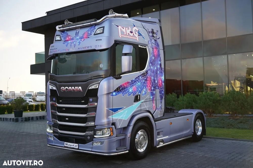 Scania S 580 / V8 / EDIȚIE LIMITATĂ ORIGINALĂ / NR. 010 / RETARDER / I-PARK COOL / AER COMPLET MATIC / PIELE / EXPRESS / - 2