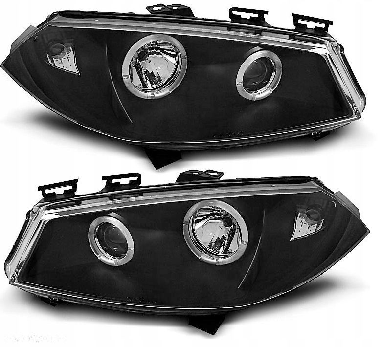 Reflektory Lampy kpl Ringi Angel Eyes Led Tuning Renault Megane II 2 2002- - 1