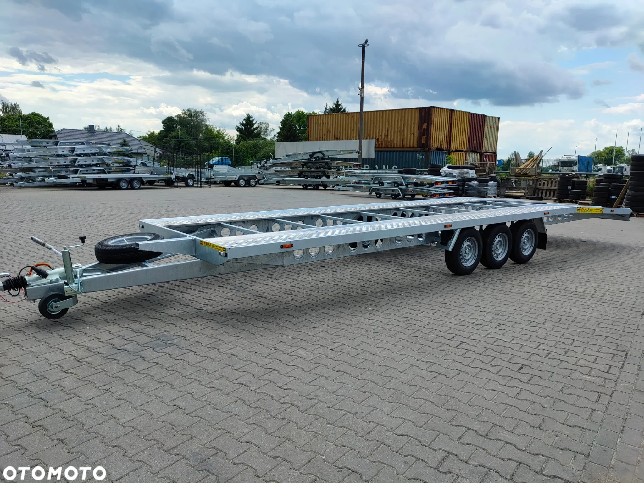 Kubix STALOWA LAWETA na dwa auta, 8,5x2,15, 3500 kg, 3 osie - 6