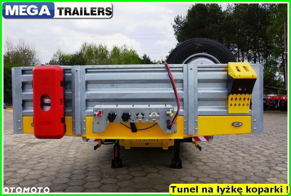 Mega Nisko podłoga 4 osie,  dł. 9,50 m, TUNEL na RAMIĘ KOPARKI !!! - 20