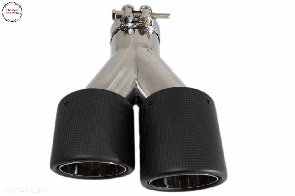 Tobe Ornamente Sistem de evacuare Carbon Fiber Finisaj Mat 6cm/2.36inch- livrare gratuita - 4