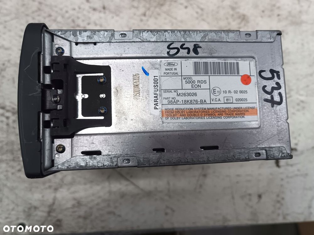 radio ford escort mondeo focus mk7 98ap-18k876-ba oryginał - 2