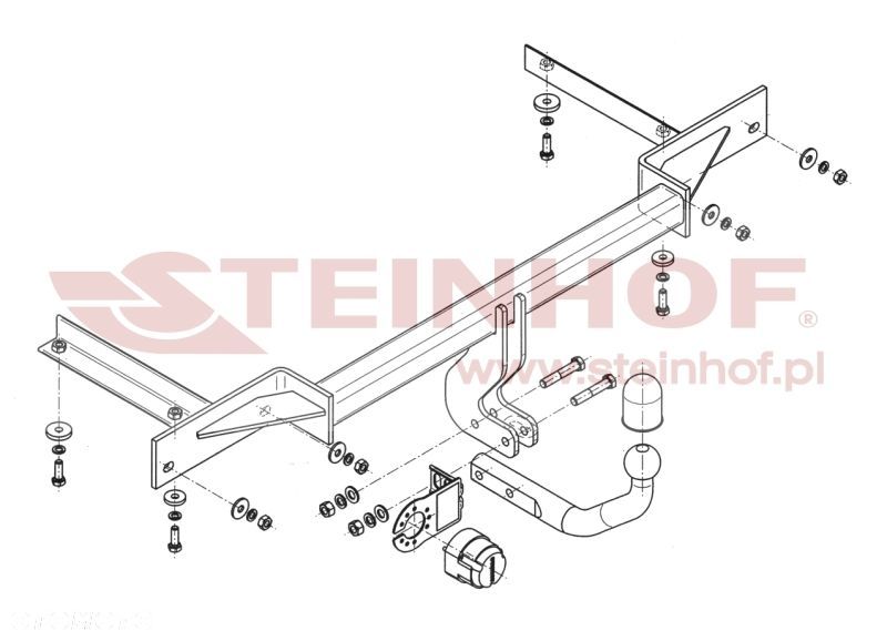 Hak holowniczy + MODUŁ 7PIN do Chevrolet Cruze 5 drzwi od 2011 - 2