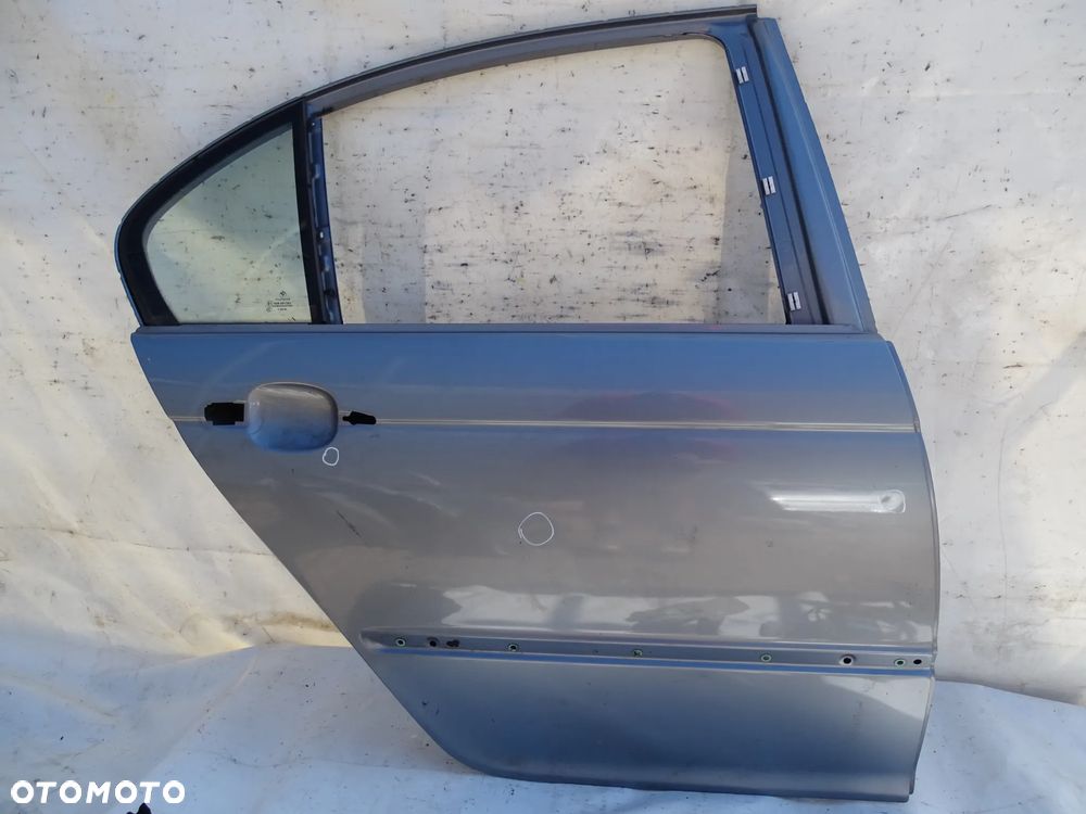 DRZWI PRAWE TYŁ TYLNE BMW E46 SEDAN STAHLGRAU PIERWSZY LAKIER F-VAT - 1