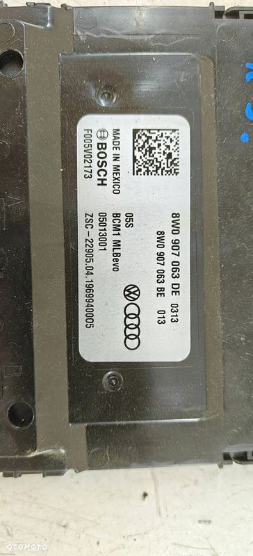 Audi A4 B9 8W0 8w0907063de Moduł Sterownik komfortu BCM - 3