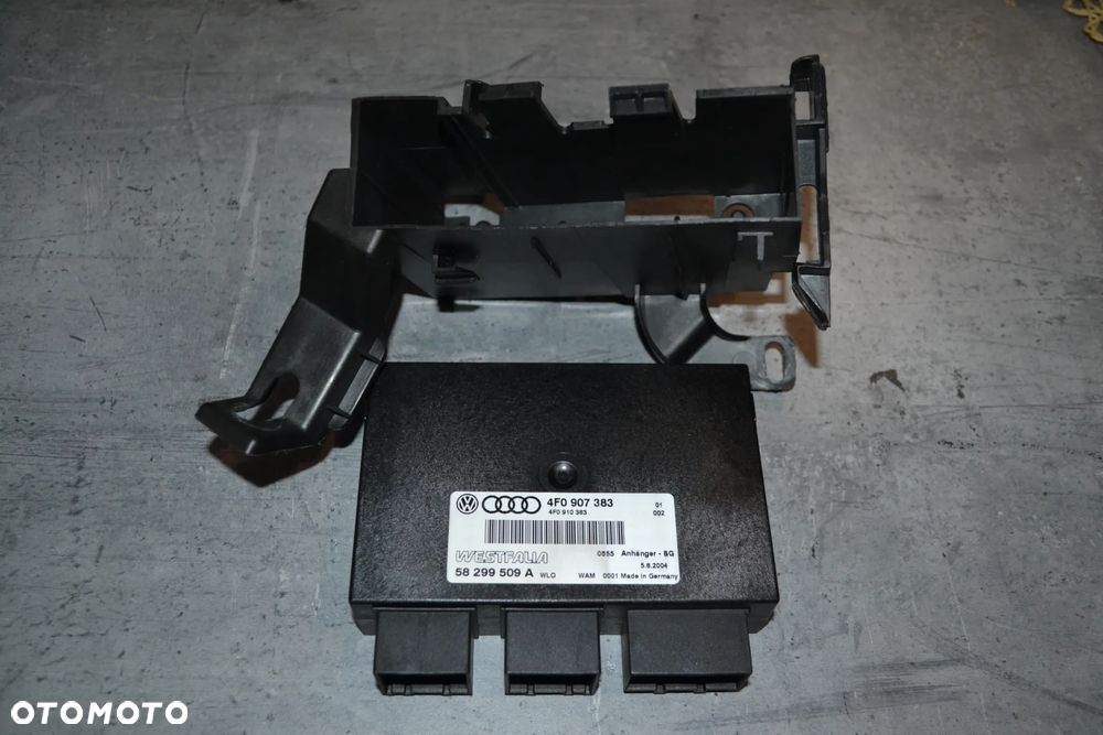 AUDI A6 C6 MODUŁ STEROWNIK HAKA HOLOWNICZEGO 4F0907383 OBUDOWA - 1