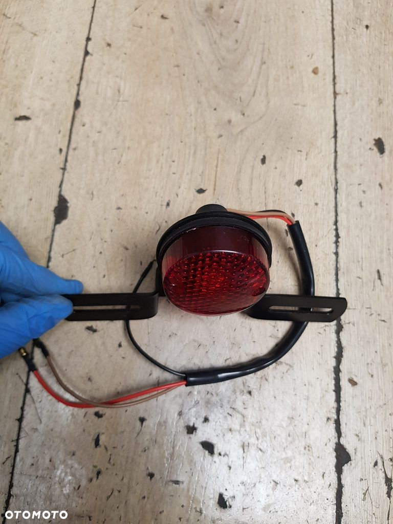Lampa tył uchwyt tablicy Harley Cafe Racer Bobber Chopper Drag - 10