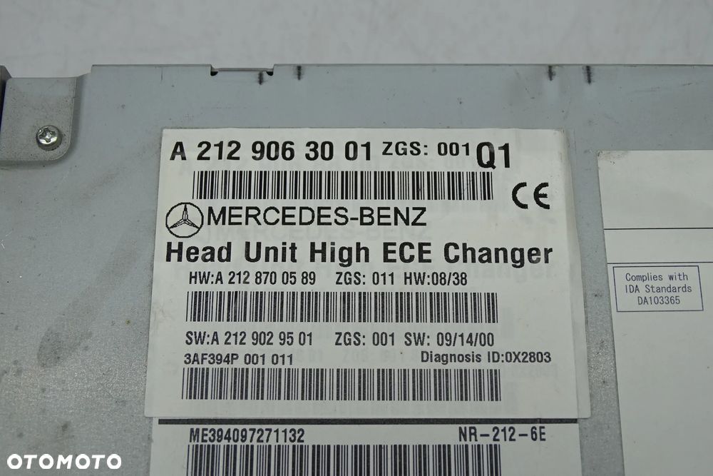 Mercedes E Klasa W212 Radio Nawigacja A2129063001 - 6