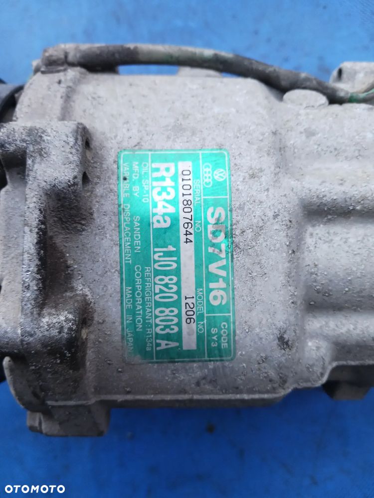 Pompa sprężarka kompresor klimatyzacji 1J0820803A Seat Leon Toledo Alhambra Volkswagen Golf Sharan Audi A3 Skoda Octavia - 2
