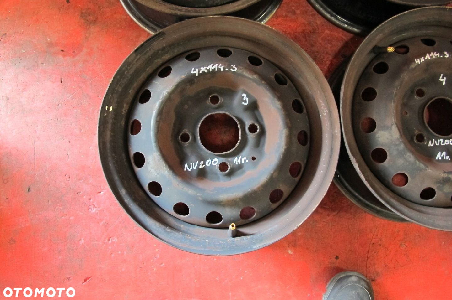 NISSAN NV200 09- FELGI STALOWE 14 5x114.3 5.5J ET45 JX50A KOMPLET - 4