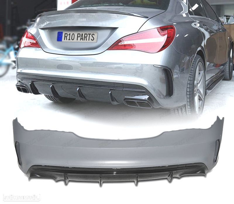 PARA-CHOQUE TRASEIRO MERCEDES CLA W117 C117 13-19 LOOK 45 AMG - 2