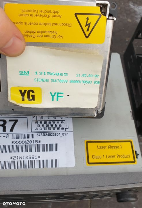 RADIO CD NCDC 2015 SIEMENS WYŚWIETLACZ OPEL VECTRA C SIGNUM 313203739 - 8