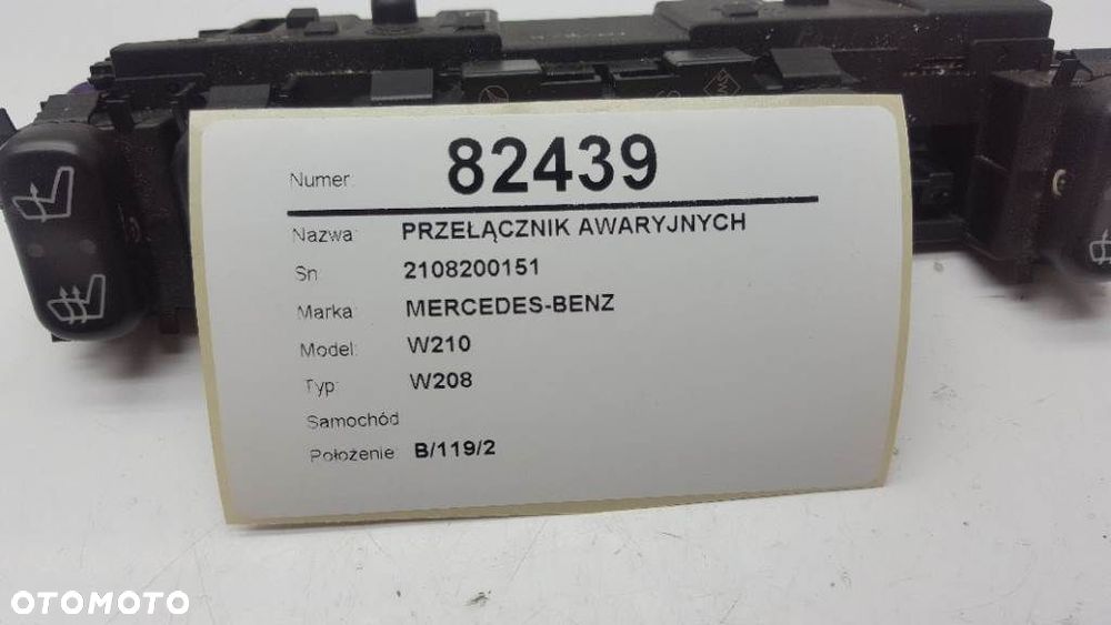 PRZEŁĄCZNIK 2108200151 MERCEDES W208 EUROPA - 4