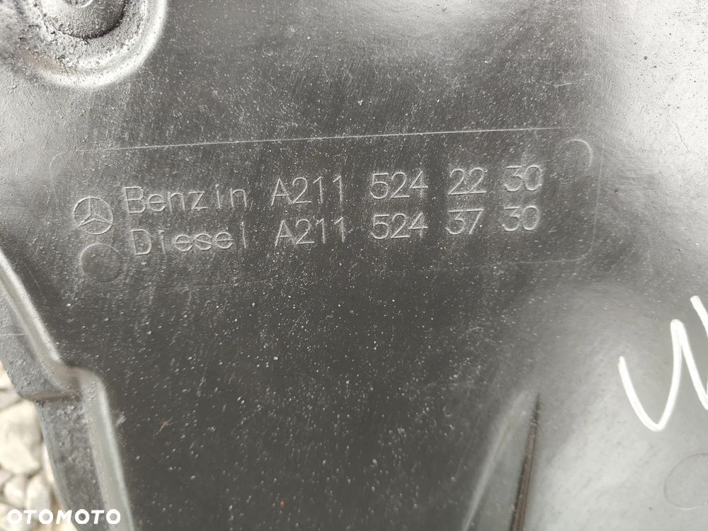 MERCEDES W211 4-matic 4x4 Osłona Pod Zderzak Zderzaka Silnik Skrzynie Biegów Oryginalna 4matic - 35